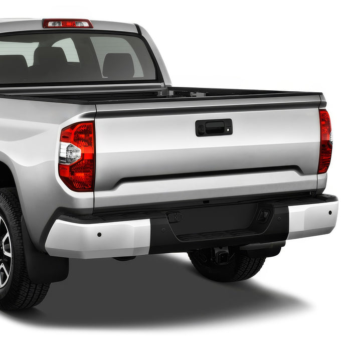 Chrome Rear Bumper End Caps (with Sensor Holes) <br> 14-21 Toyota Tundra