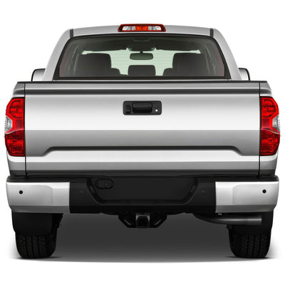 Chrome Rear Bumper End Caps (with Sensor Holes) <br> 14-21 Toyota Tundra
