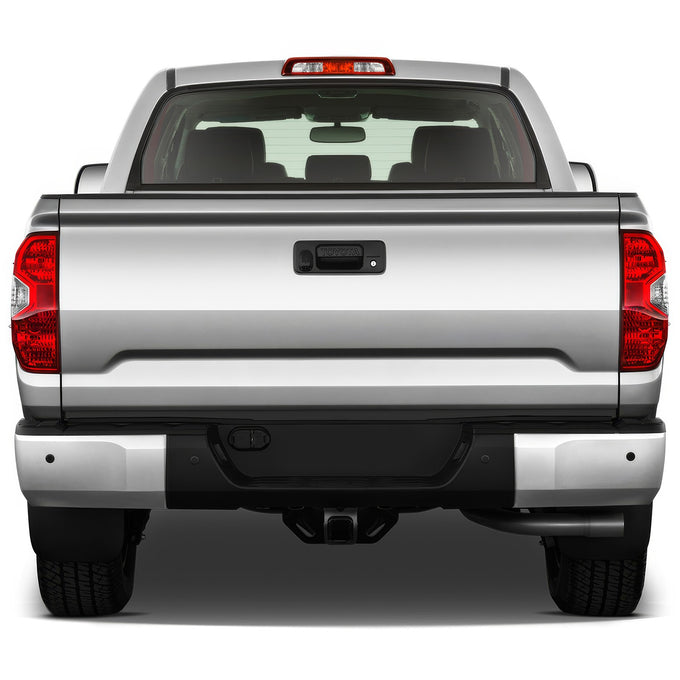 Chrome Rear Bumper End Caps (with Sensor Holes) <br> 14-21 Toyota Tundra
