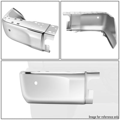 Chrome Rear Bumper End Caps (with Sensor Holes) <br> 14-21 Toyota Tundra