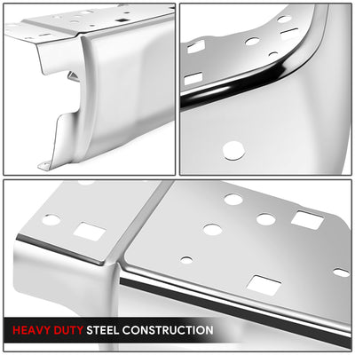 Chrome Rear Bumper End Caps (with Sensor Holes) <br> 14-21 Toyota Tundra