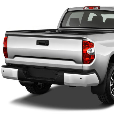 Chrome Rear Bumper End Caps (with Sensor Holes) <br> 14-21 Toyota Tundra