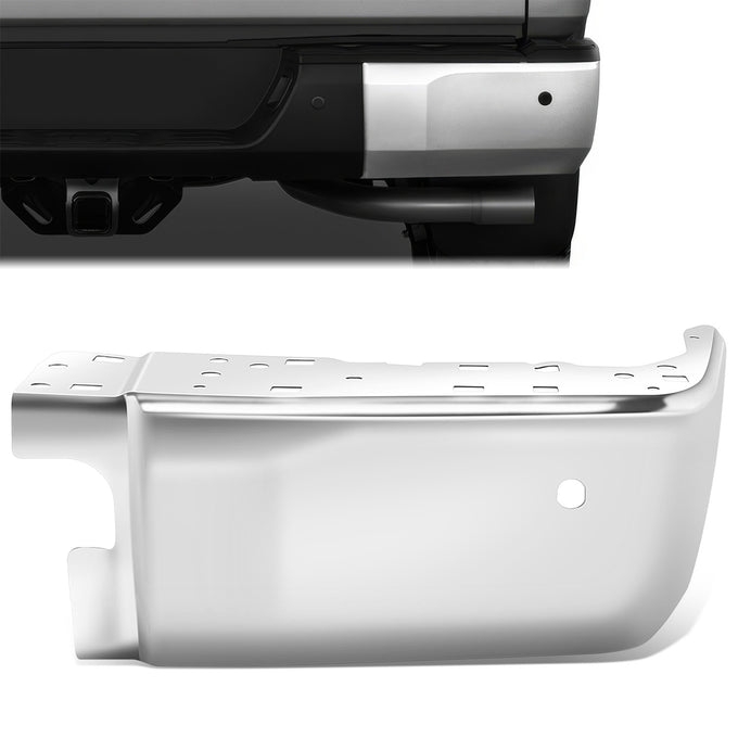 Chrome Rear Bumper End Caps (with Sensor Holes) <br> 14-21 Toyota Tundra