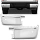 Chrome Rear Bumper End Caps (with Sensor Holes) <br> 14-21 Toyota Tundra