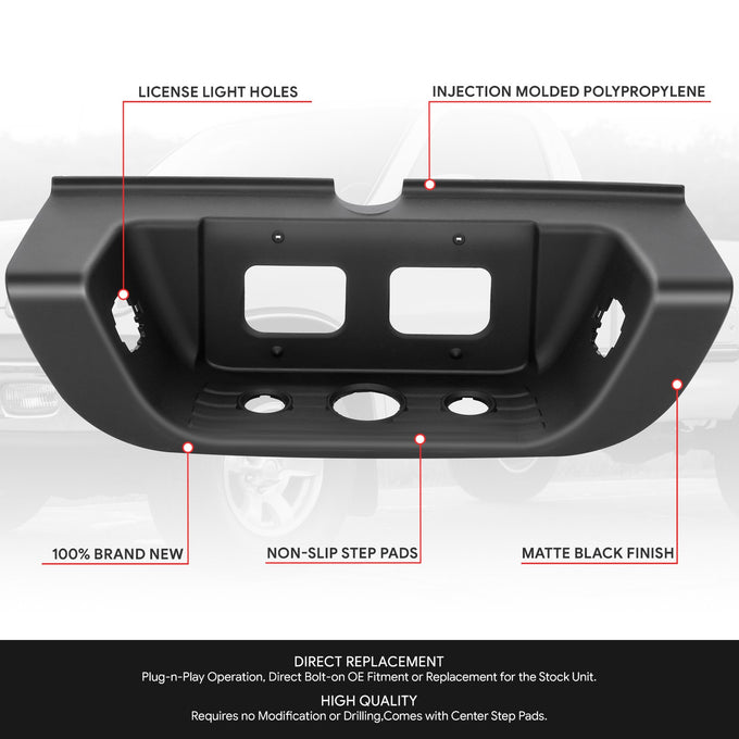 Rear Bumper Center Step Pads <br> 00-06 Toyota Tundra