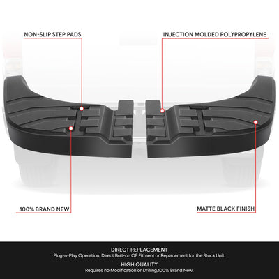Rear Bumper Side Step Pads <br> 07-13 Toyota Tundra