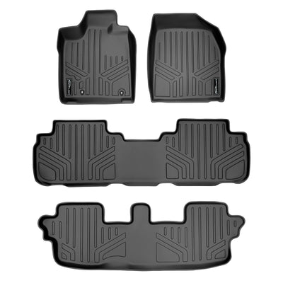 Floor Mats 3 Row Liner Set <br> 08-13 Toyota Highlander (Hybrid)