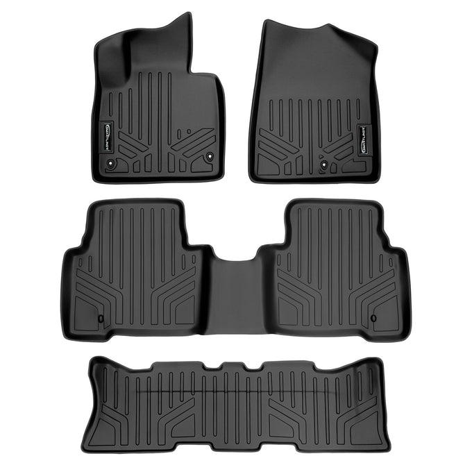 Floor Mats 3 Row Liner Set <br> 13-18 Hyundai Santa Fe With 3rd Row Seats