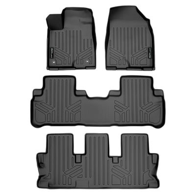Floor Mats 3 Row Liner Set <br> 14-19 Toyota Highlander