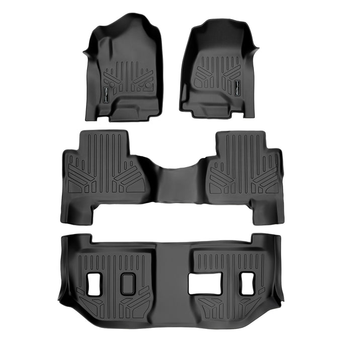 Floor Mats 3 Row Liner Set <br> 15-20 Cadillac Escalade ESV