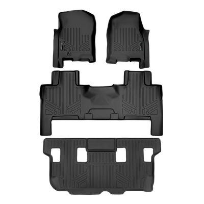 Floor Mats 3 Row Liner Set <br> 07-10 Ford Expedition07-10 Lincoln Navigator