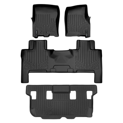 Floor Mats 3 Row Liner Set <br> 11-17 Ford Expedition11-17 Lincoln Navigator