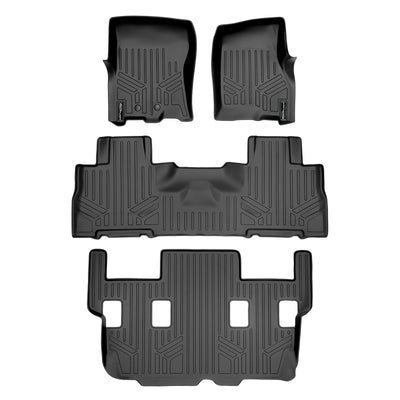 Floor Mats 3 Row Liner Set <br> 11-17 Ford Expedition11-17 Lincoln Navigator