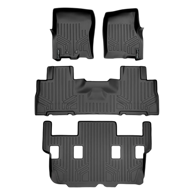 Floor Mats 3 Row Liner Set <br> 11-17 Ford Expedition11-17 Lincoln Navigator