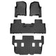 Floor Mats 3 Row Liner Set <br> 07-10 Ford Expedition07-10 Lincoln Navigator