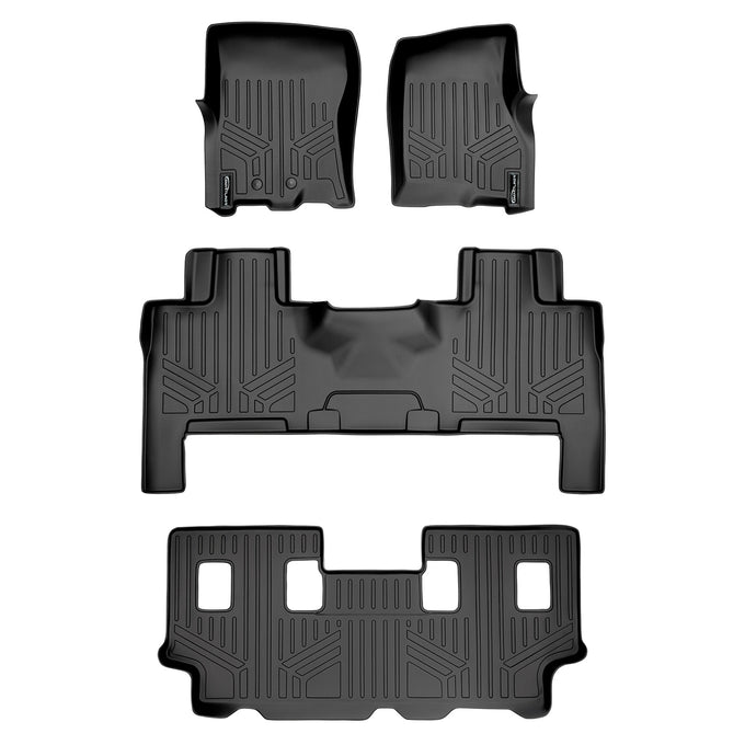 Floor Mats 3 Row Liner Set <br> 11-17 Ford Expedition11-17 Lincoln Navigator