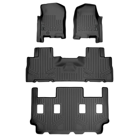 Floor Mats 3 Row Liner Set <br> 07-10 Ford Expedition EL / Lincoln Navigator L
