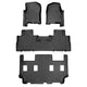 Floor Mats 3 Row Liner Set <br> 07-10 Ford Expedition EL / Lincoln Navigator L