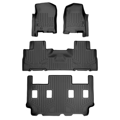 Floor Mats 3 Row Liner Set <br> 07-10 Ford Expedition EL / Lincoln Navigator L