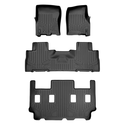 Floor Mats 3 Row Liner Set <br> 11-17 Ford Expedition EL / Lincoln Navigator L
