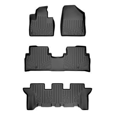 Floor Mats 3 Row Liner Set <br> 16-20 Kia Sorento 7 Passenger