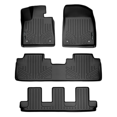 Floor Mats 3 Row Liner Set <br> 18-22 Lexus RX350L18-22 Lexus RX450hL