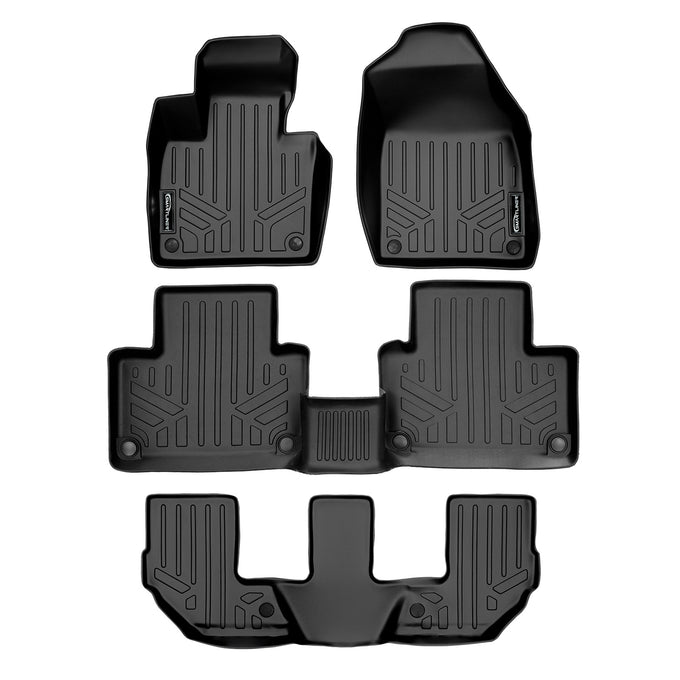 Floor Mats 3 Row Liner Set <br> 16-23 Volvo XC90 ( Fits Plug-in Hybrid Models)