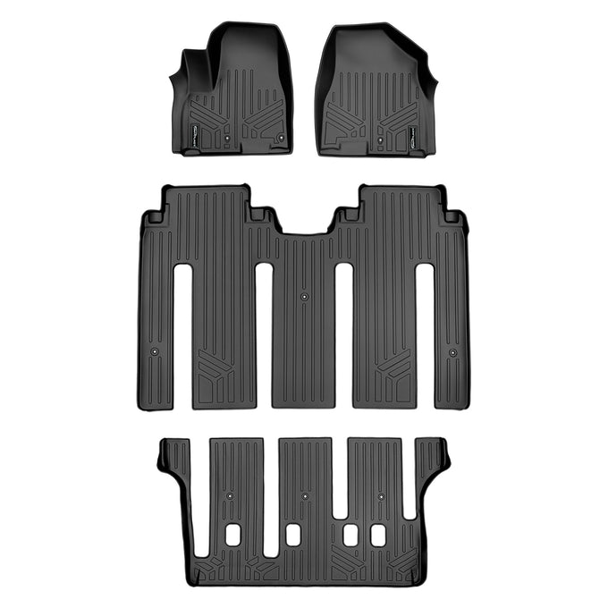 Floor Mats 3 Row Liner Set <br> 15-21 Kia Sedona