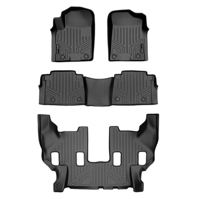 3 Row Floor Liners <br> 19-24 Infiniti QX80