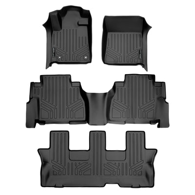 Floor Mats 3 Row Liner Set <br> 12-22 Toyota Sequoia