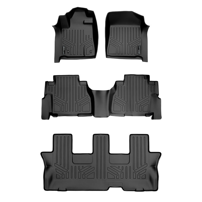 Floor Mats 3 Row Liner Set <br> 08-11 Toyota Sequoia