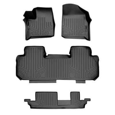 Floor Mats 3 Row Liner Set <br> 18-22 Chevrolet Traverse
