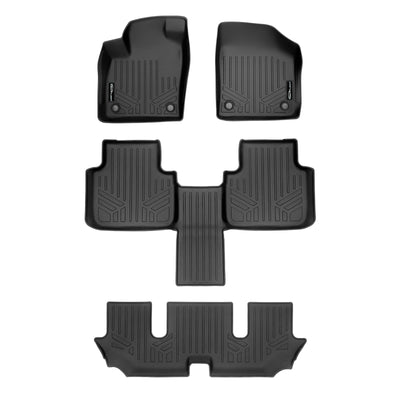 Floor Mats 3 Row Liner Set <br> 18-22 Volkswagen Atlas