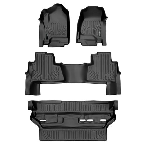 Floor Mats 3 Row Liner Set <br> 15 Chevrolet Tahoe15 GMC Yukon