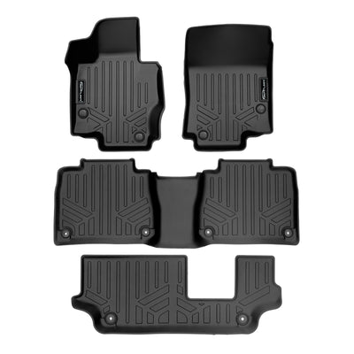 Floor Mats 3 Row Liner Set <br> 19¨C23 Mercedes GLE 350¨C500e & 43/63 AMG
