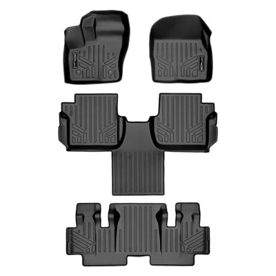 Floor Mats 3 Row Liner Set <br> 14-21 Ford Transit Connect