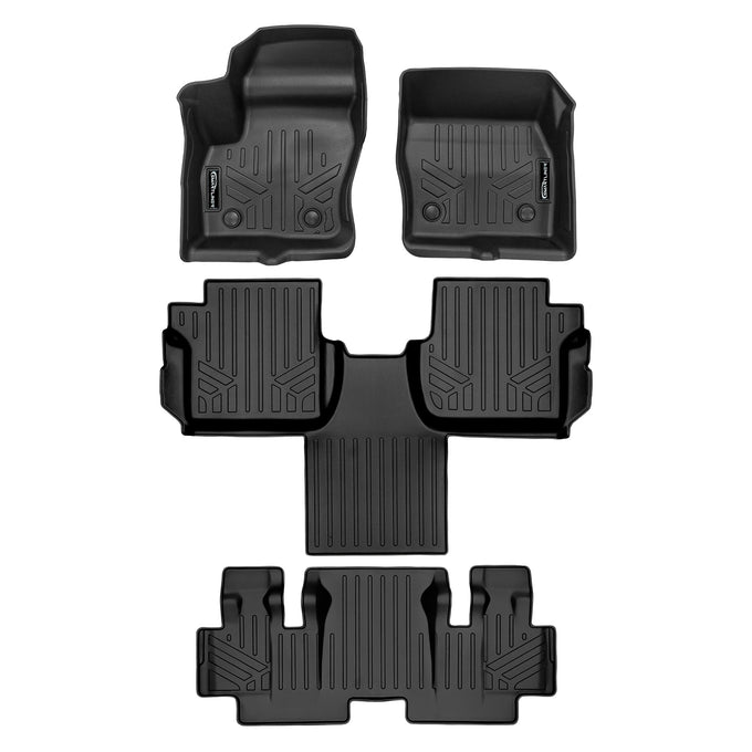 3 Row Floor Liner Set <br> 18-24 Ford Transit Connect With Vinyl Flooring