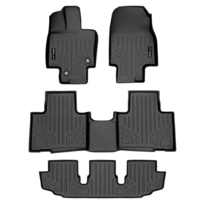 Floor Mats 3 Row Liner Set <br> 20-22 Toyota Highlander