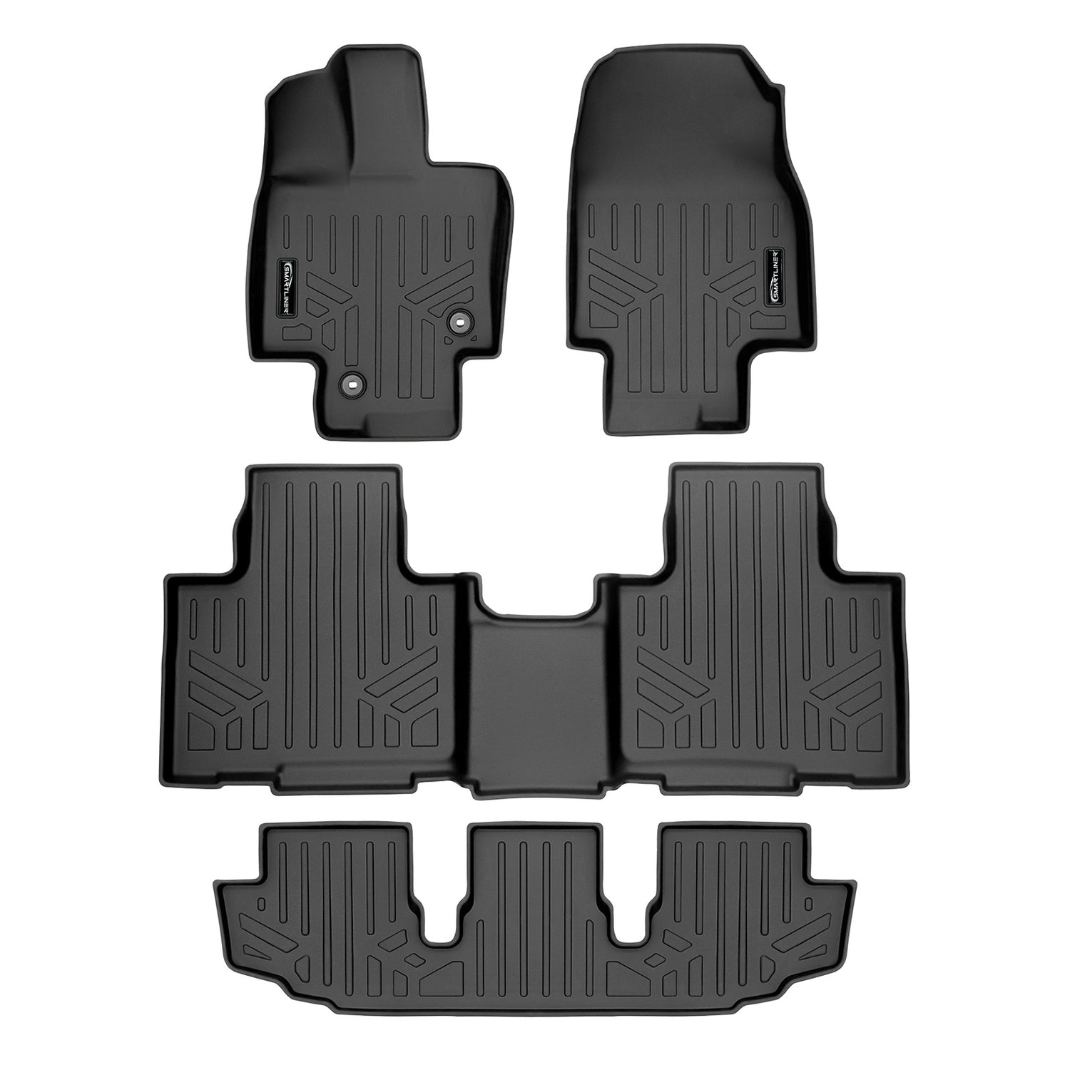 Floor Mats 3 Row Liner Set <br> 20-22 Toyota Highlander Hybrid