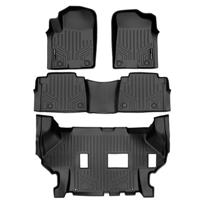 3 Row Floor Liners <br> 19-24 Infiniti QX80