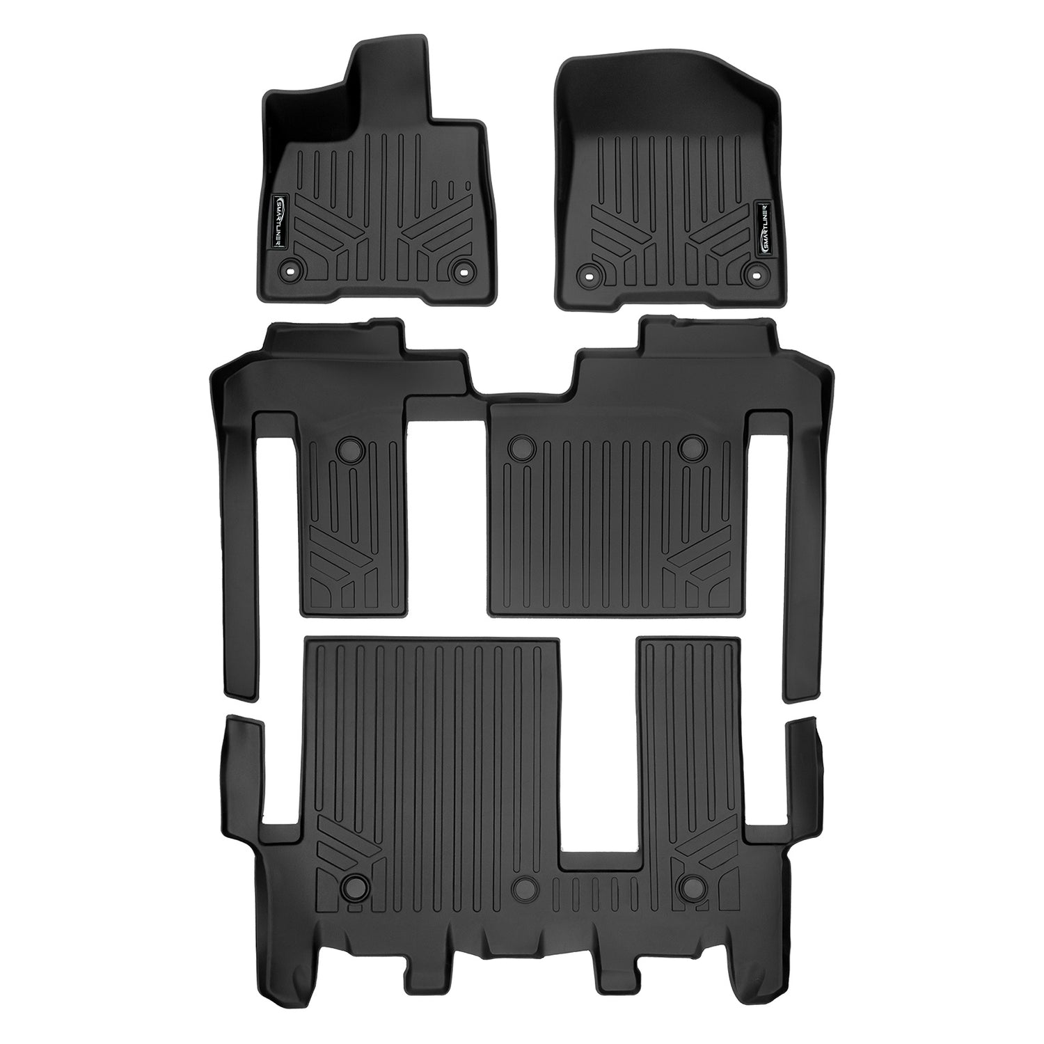 Floor Mats 3 Row Liner Set <br> 21-23 Toyota Sienna