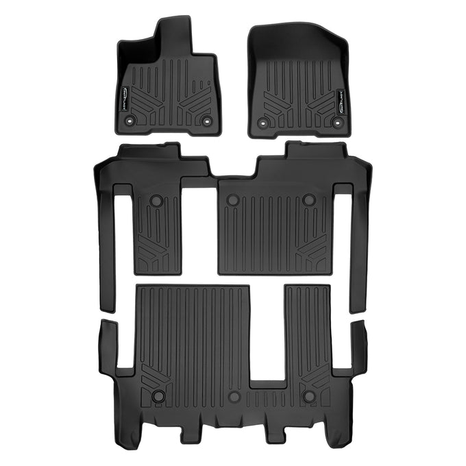 Floor Mats 3 Row Liner Set <br> 21-23 Toyota Sienna