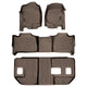 Floor Mats 3 Row Liner Set Tan <br> 07-14 Chevrolet Suburban GMC Yukon XL/Denali XL