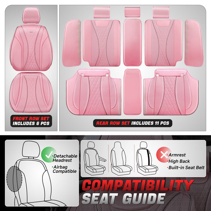 Mermaid Series 1st & 2nd Row Seat Covers