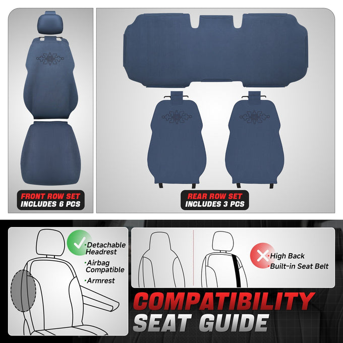 Protex Plus Series 1st & 2nd Row Seat Covers