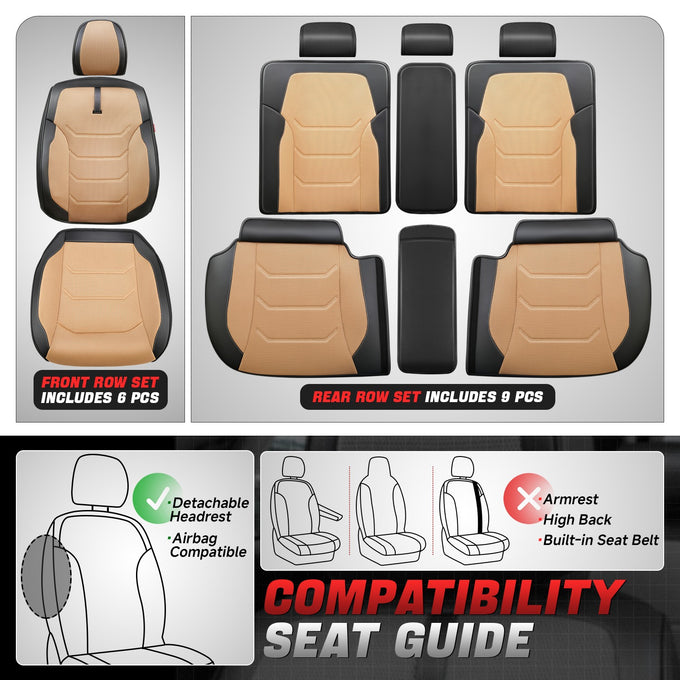 Sport Series 1st & 2nd Row Seat Covers
