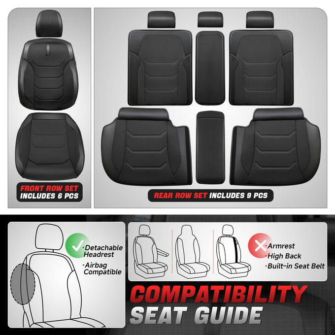 Sport Series 1st & 2nd Row Seat Covers