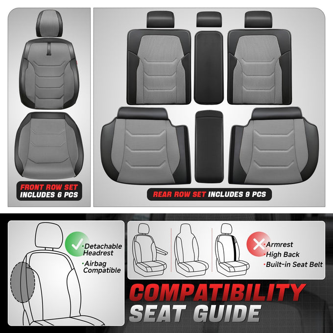 Sport Series 1st & 2nd Row Seat Covers