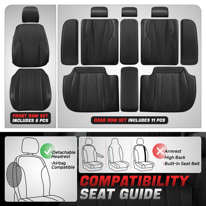 Touring Series 1st & 2nd Row Seat Covers