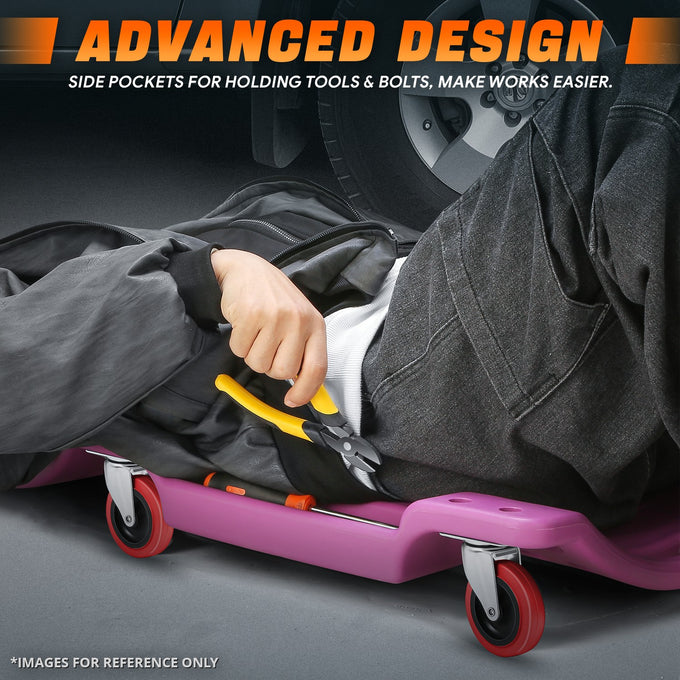 36 in. L Portable Rolling Creeper <br> Dimension (in.): 36 L X 17 W X 4.25 H